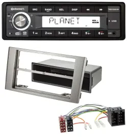 Continental USB 1DIN AUX DAB MP3 Autoradio für Iveco Daily (2006-2014) silber