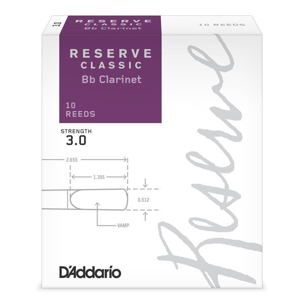 Трость для кларнета Bb Rico Reserve Classic DCT1030