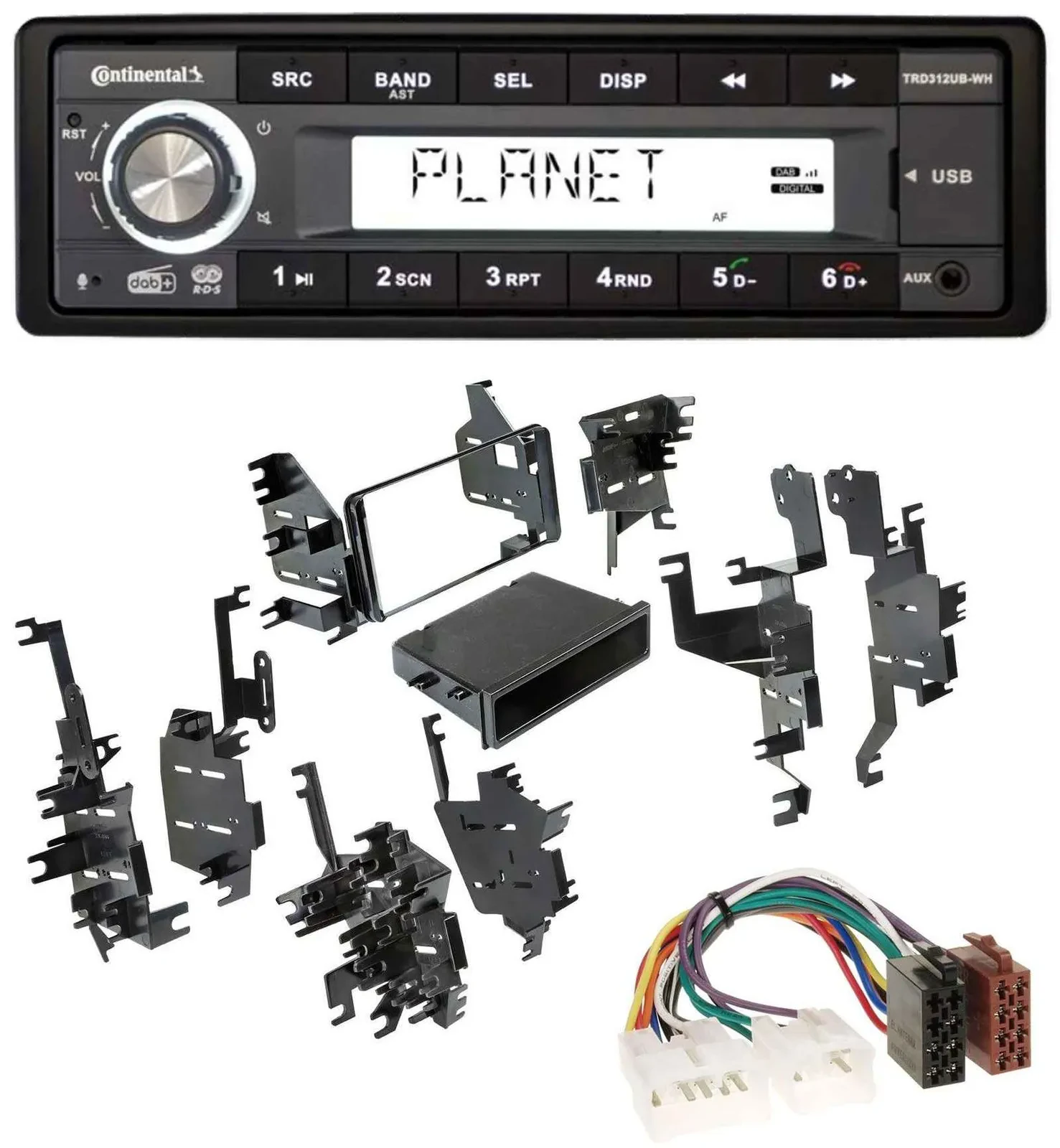 Continental USB 1DIN AUX DAB MP3 Autoradio für Toyota Tundra / Celica / FJ
