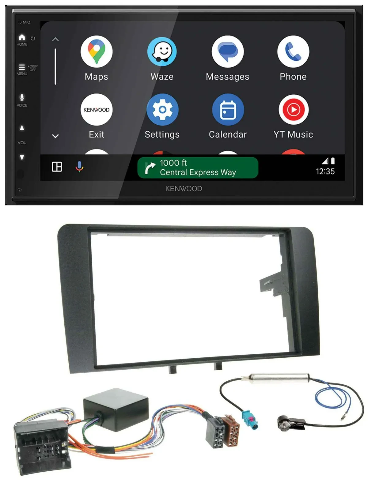 Kenwood DAB Bluetooth USB MP3 2DIN Autoradio für Audi A3 06-12 8P Infinity Aktiv