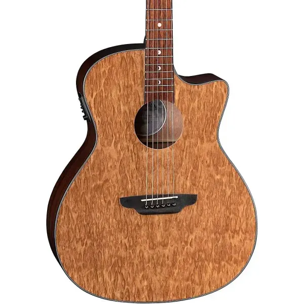 Luna Gypsy Eucalyptus Grand Concert Acoustic-Electric Guitar Natural