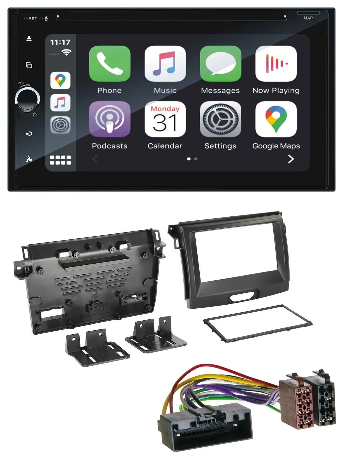 Blaupunkt 2DIN Bluetooth DAB USB DVD MP3 Autoradio für Ford Ranger 2AB ab 04/201