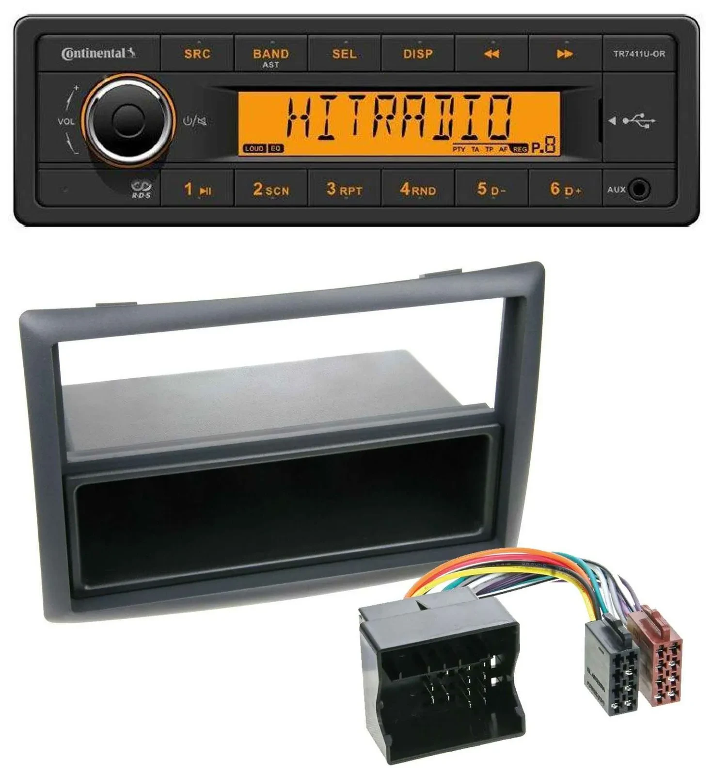 Continental 1DIN USB AUX MP3 Autoradio für Renault Megane (2009-2010)