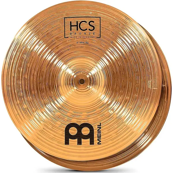 Тарелка барабанная MEINL 15" HCS Bronze Hi-Hat (пара)