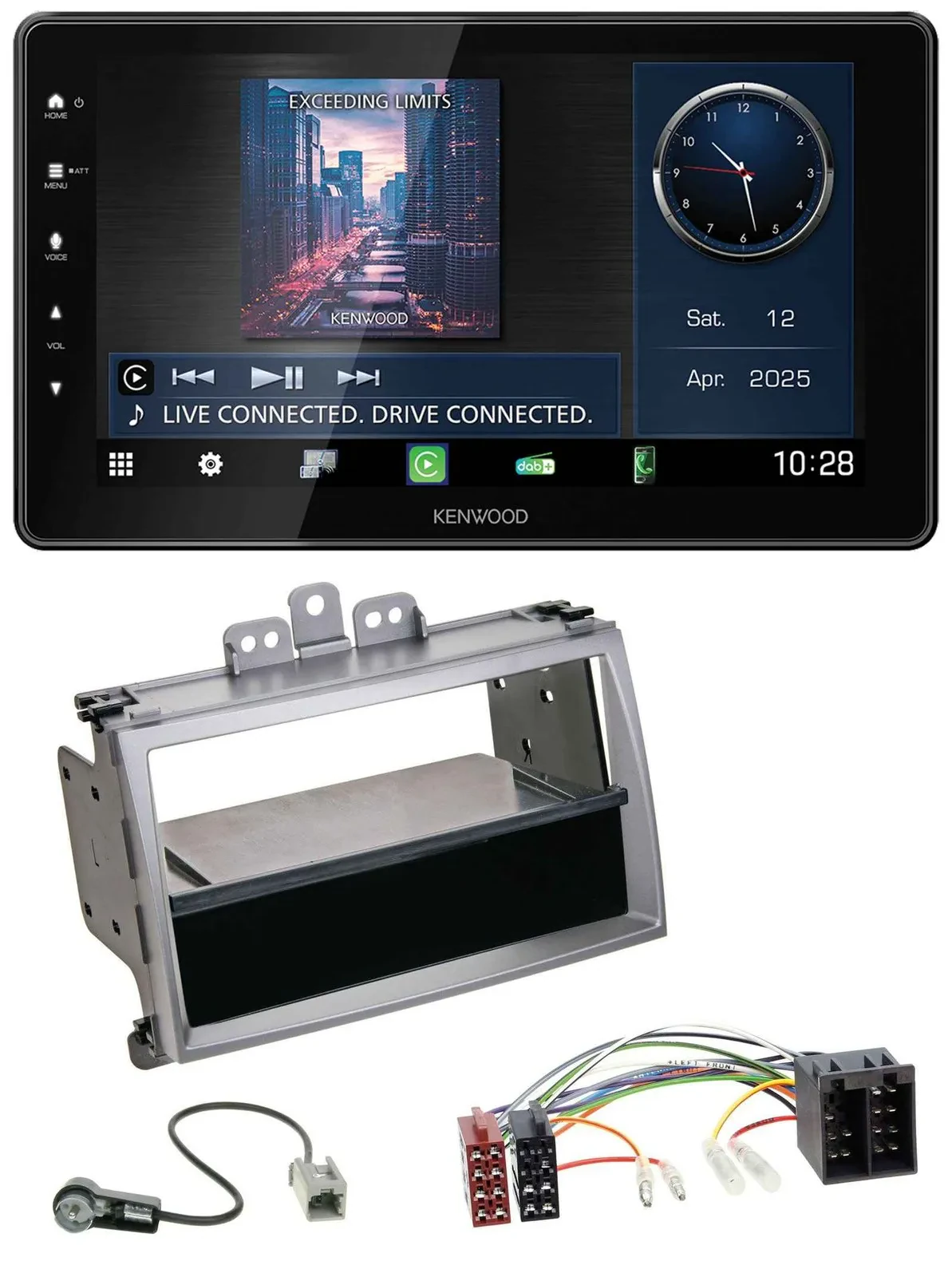 Kenwood MP3 Bluetooth USB DAB Autoradio für Hyundai i20 (08-11) Ablagefach