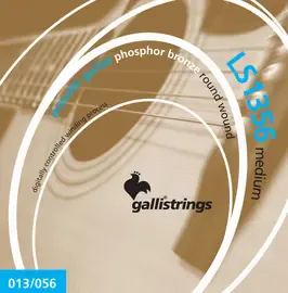 Струны для акустической гитары 13-56 Galli Strings LS1356