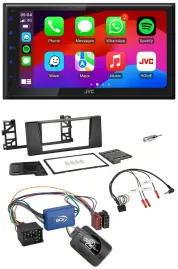 JVC Bluetooth 2DIN Lenkrad DAB USB Autoradio für BMW 5er E39 96-04 Aktivsystem