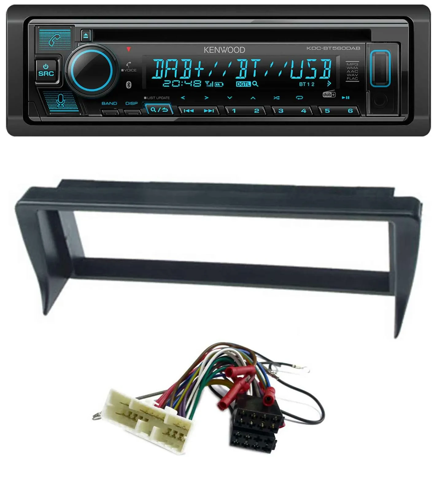 Kenwood Bluetooth DAB CD MP3 USB Autoradio für Jaguar Sovereing / XJ12 / XJ6