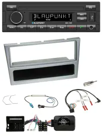 Автомагнитола Blaupunkt USB DAB Bluetooth для Opel Corsa C, Tigra, Meriva, серебристая