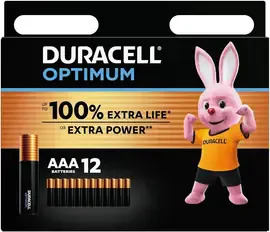 Элемент питания Duracell LR03-12BL Optimum AAA (12 штук)