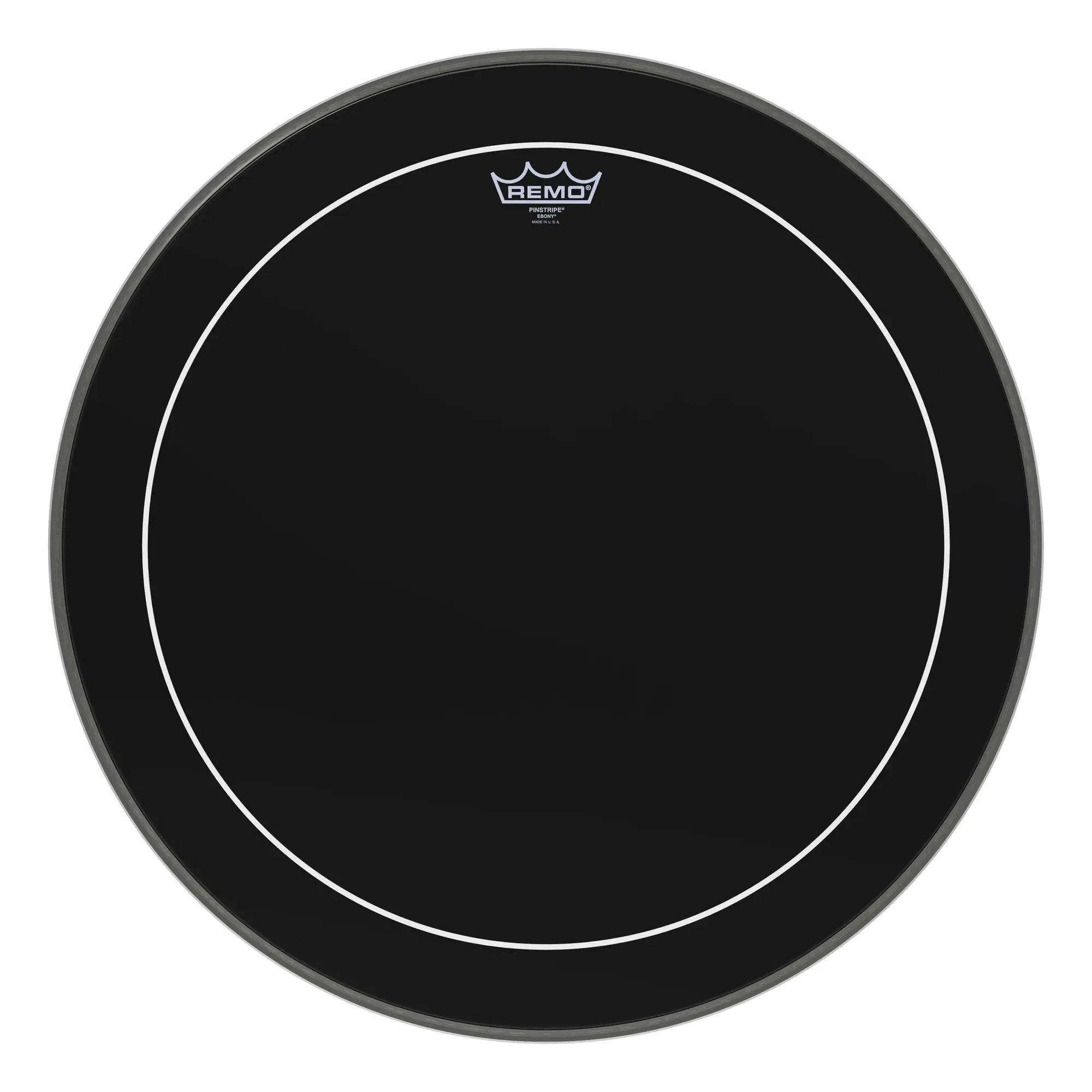 Пластик для барабана Remo 22" Pinstripe Ebony