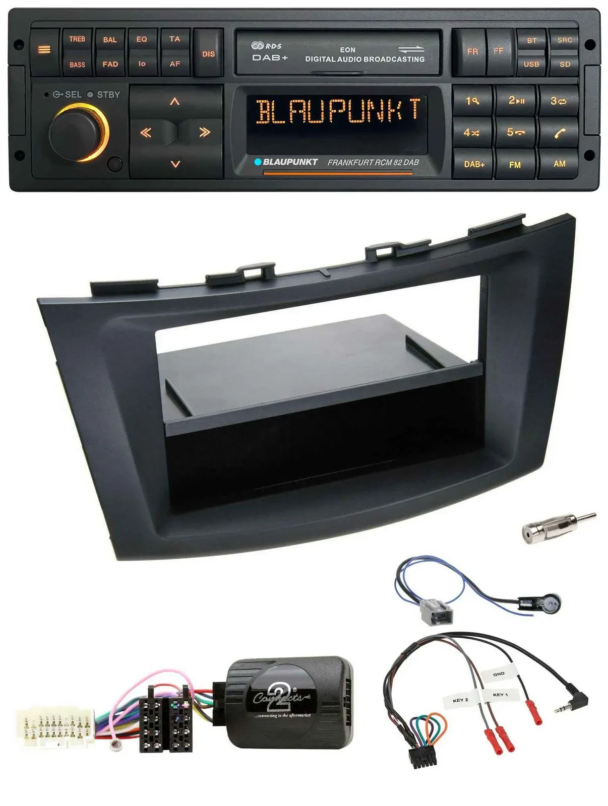 Blaupunkt USB DAB SD Lenkrad Bluetooth Autoradio für Suzuki Swift Sport ab 2011