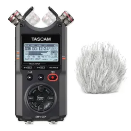 Портативный аудиорекордер Tascam DR-40XP 4‑канальный, с ветрозащитой