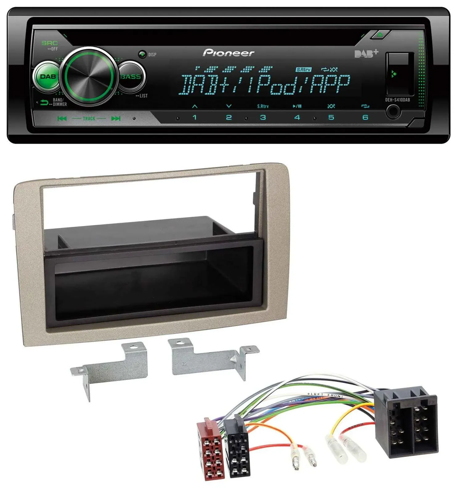 Pioneer USB MP3 DAB AUX CD Autoradio für Lancia Musa (ab 2005)
