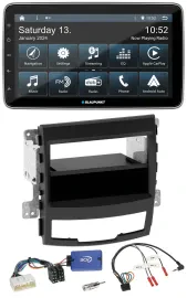 Автомагнитола для SsangYong Korando (CK) 2010–2013 Blaupunkt USB, DAB, SD, Bluetooth, поддержка кнопок на руле