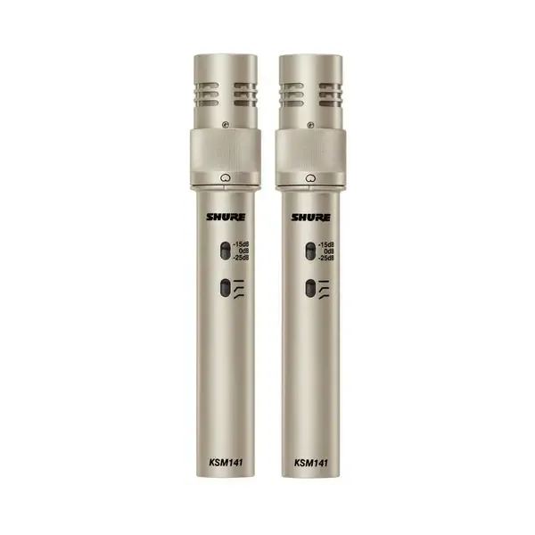 Инструментальные микрофоны Shure KSM141/SL Stereo Dual-Pattern Instrument Microphone, Pair #KSM141SLSTEREO