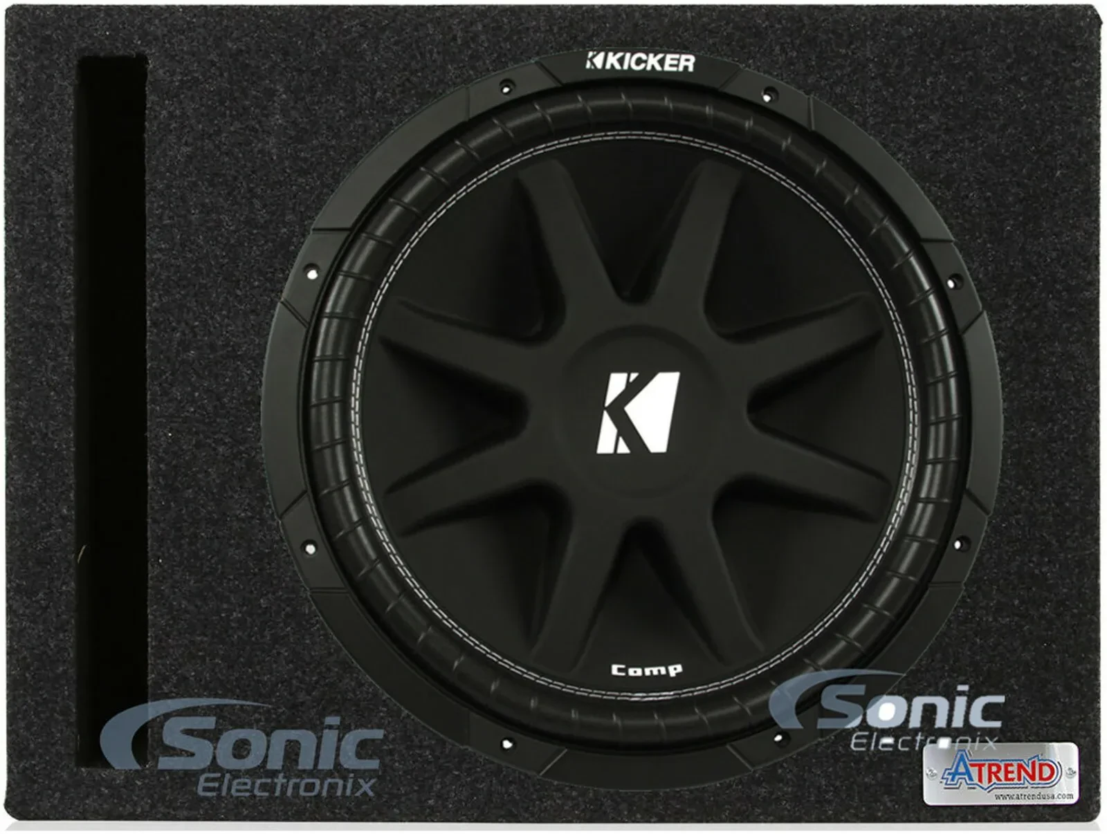 Автомобильный сабвуфер Kicker 43C154 15" 500W в фазоинверторном корпусе (набор)