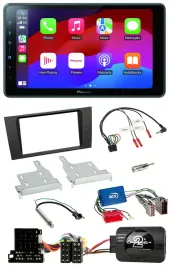 Pioneer Bluetooth 2DIN USB Lenkrad DAB Autoradio für Audi A4 99-01 Aktivsystem