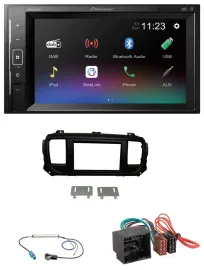Pioneer DAB MP3 2DIN Bluetooth USB Autoradio für Citroen Jumpy Spacetourer ab 20