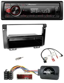 Pioneer MP3 1DIN DAB USB Lenkrad Autoradio für Landrover Freelander 2004-2006