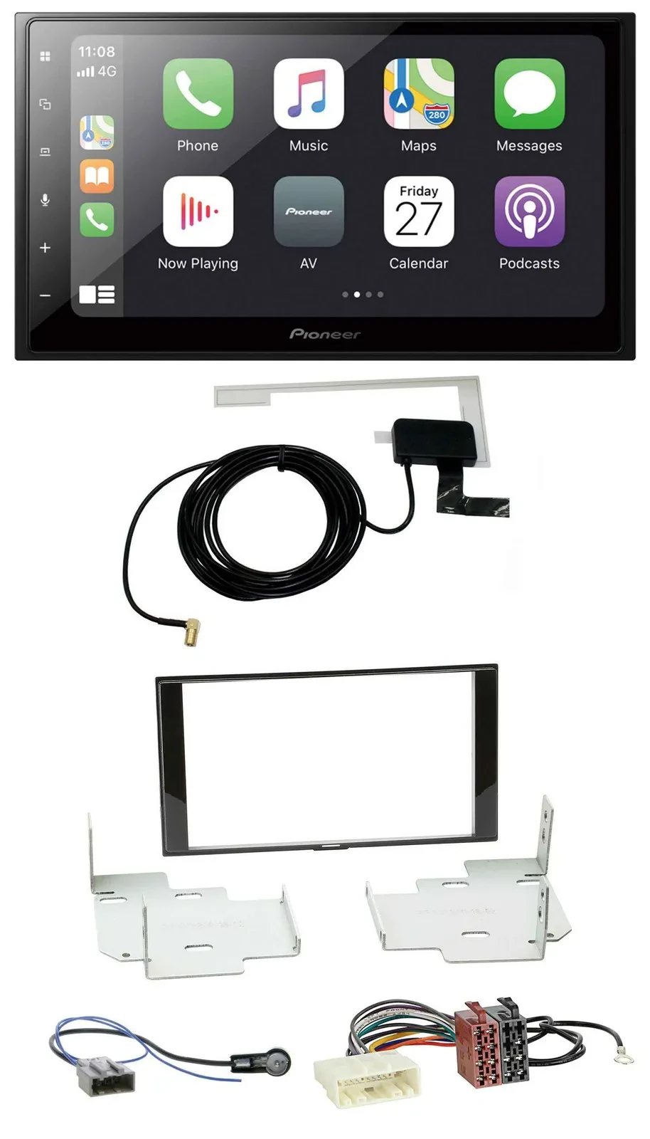 Pioneer USB MP3 2DIN Bluetooth DAB Autoradio für Nissan Micra Note ab 2013