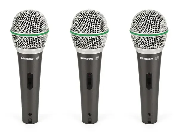 Вокальный микрофон Samson Q6 Dynamic Microphone 3 шт.