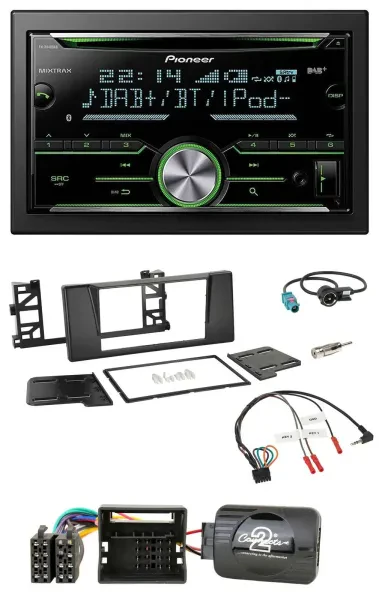 Pioneer Bluetooth Lenkrad DAB 2DIN USB CD Autoradio für BMW 5er E39 01-04 Aktivs