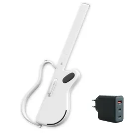 Lava Music Genie Gitarre Smart-Gitarre Weiss mit keepdrum Ladegerät