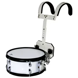 Marching Snare Drum 14x5.5 Weiße Linde 7 Lagen Kraftvoller Sound Inkl.