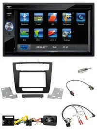 Blaupunkt 2DIN Bluetooth TMC USB Lenkrad SD Navigation für BMW 1er aut. Klima E8