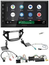 Kenwood DAB Bluetooth USB Lenkrad 2DIN Autoradio für Opel Adam Corsa E 2017-2019