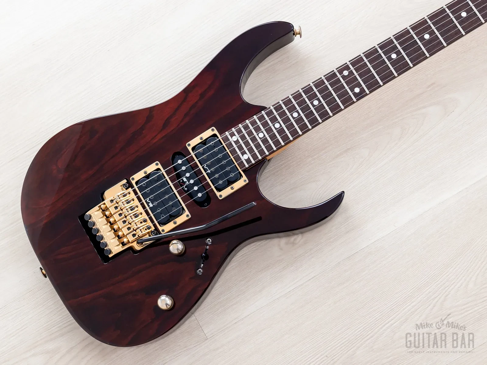 1995 Ibanez RG670 HSH Root Beer, Near-Mint w/ Dimarzio & Lo-Pro Edge