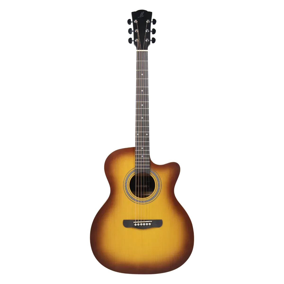 Акустическая гитара Meridaextrema PA42GAC-SU Grand Auditorium Sunburst с чехлом