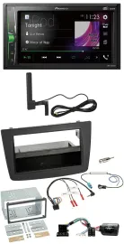 Автомагнитола для Alfa Romeo Mito (2008–2014) Pioneer 2DIN, Bluetooth, DAB, MP3, чёрный