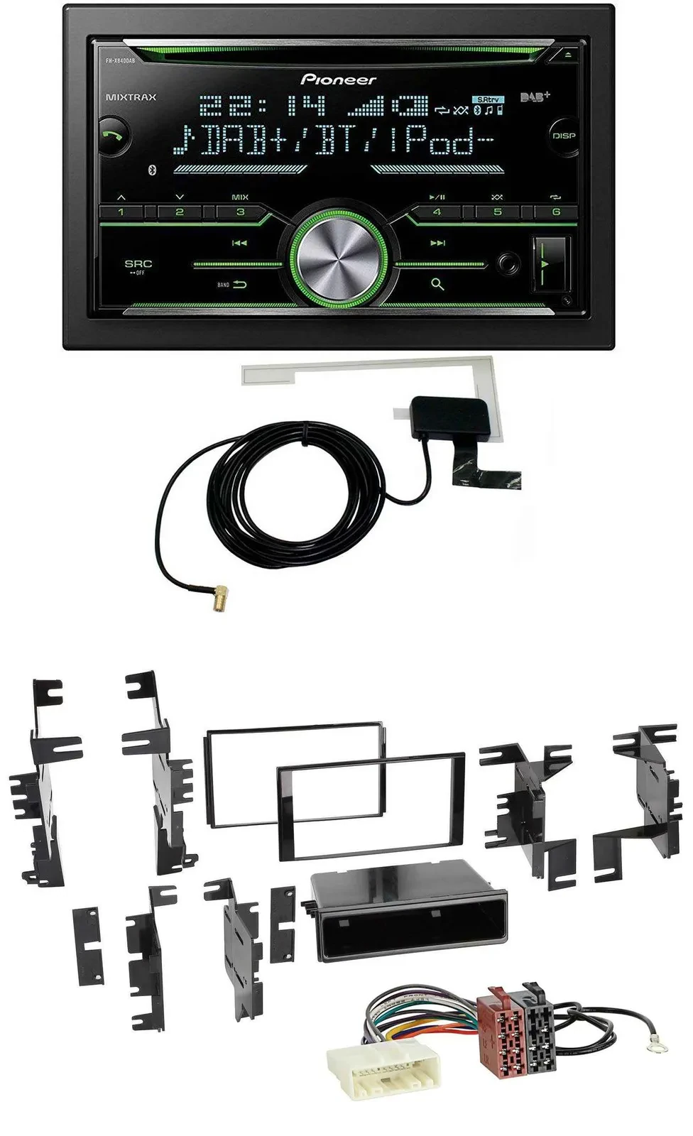 Автомагнитола Pioneer 2-DIN CD USB MP3 Bluetooth DAB для Nissan Cube (с 2009)