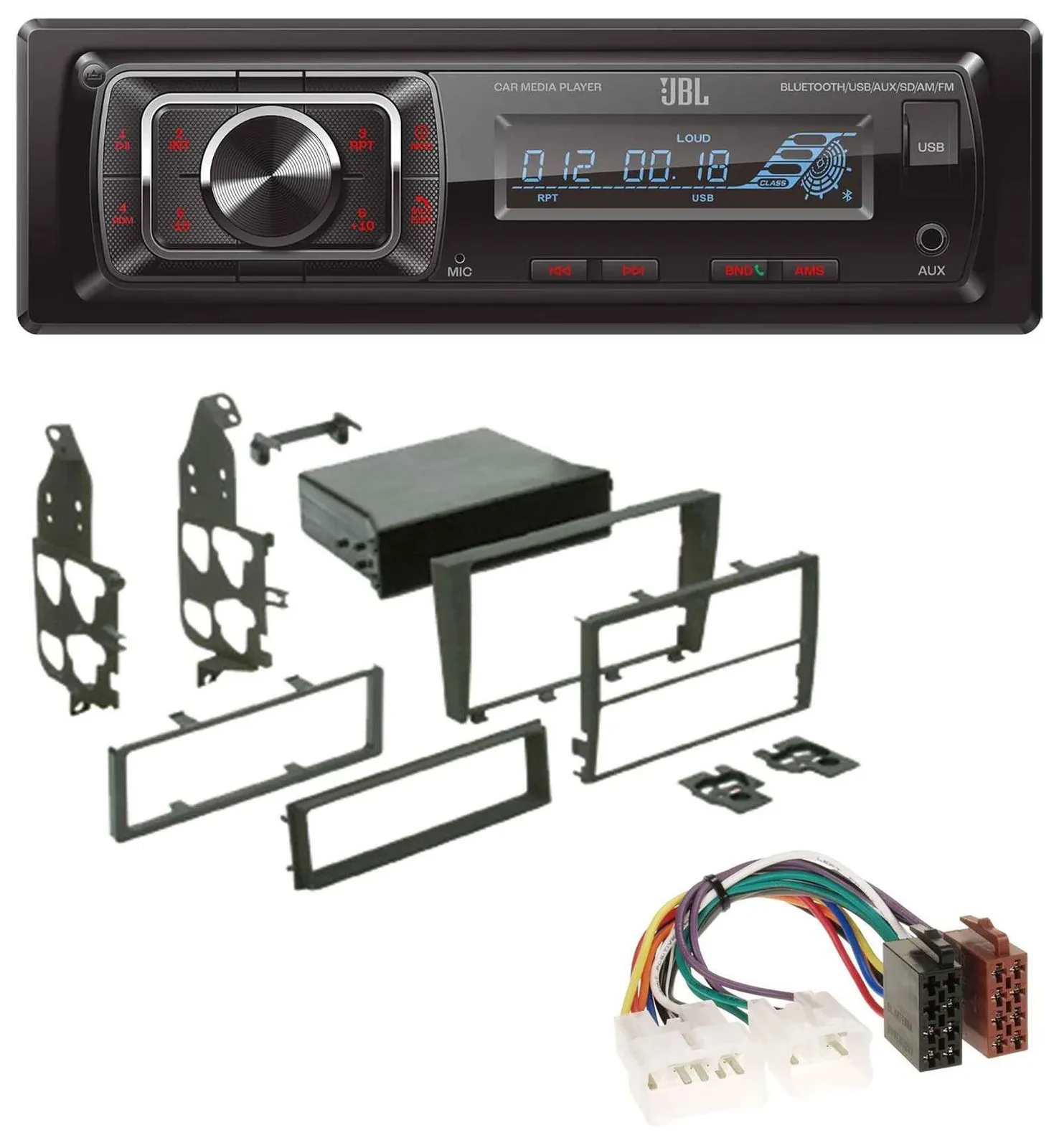 JBL SD AUX MP3 USB Bluetooth Autoradio für Lexus IS 300 (XE1, 2001-2005)