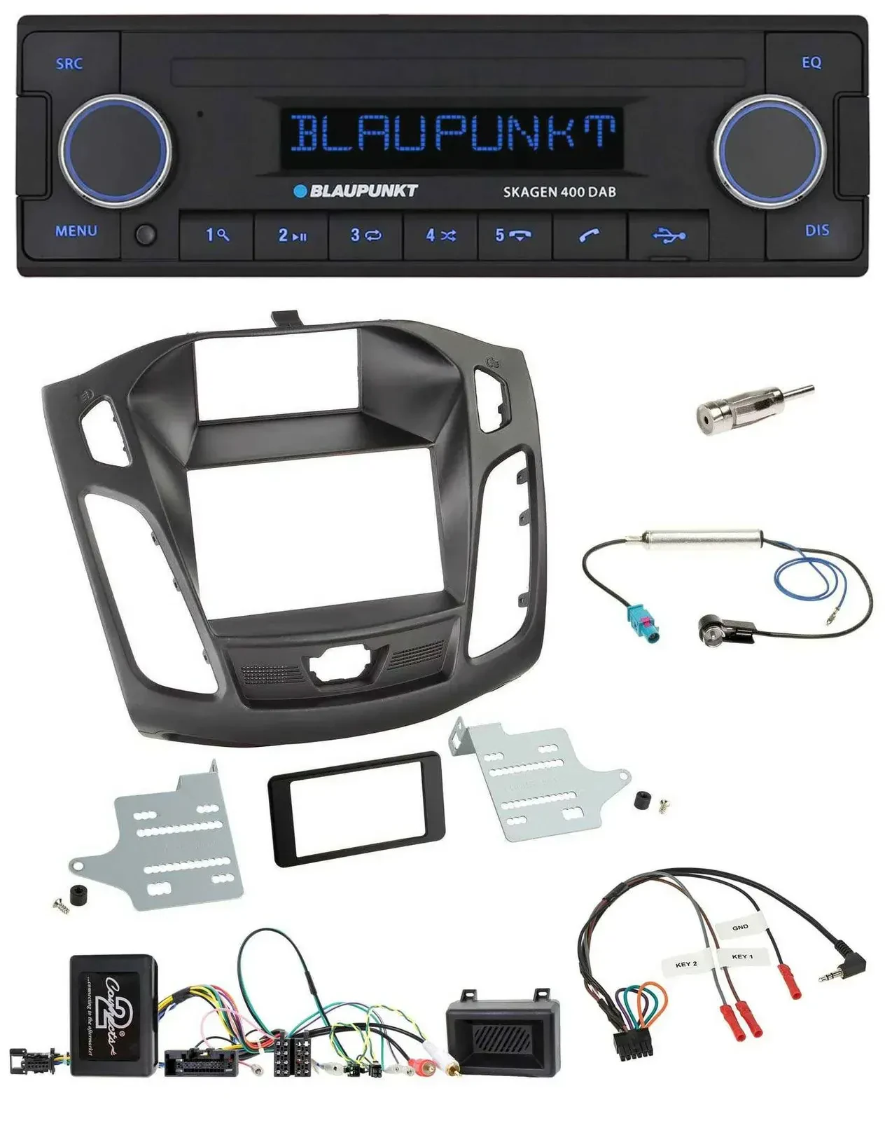 Blaupunkt DAB USB Bluetooth Lenkrad Autoradio für Ford Focus DYB 2011-2014