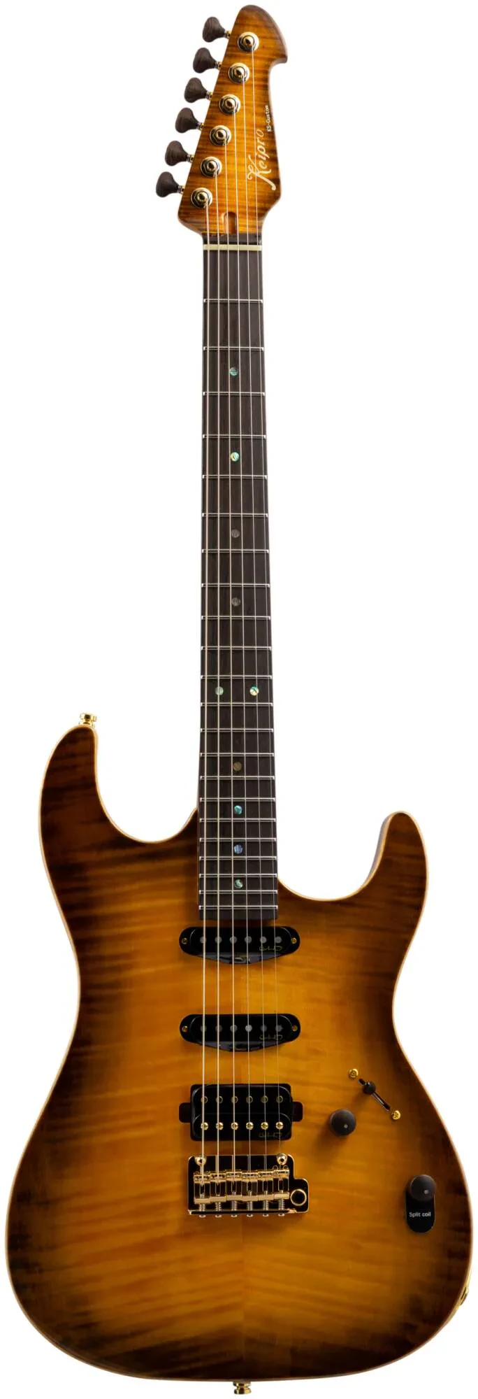 Электрогитара KEIPRO KS-Custom F-R S.S.H TBRS 6-струнная, S-S-H, тремоло Floyd Rose