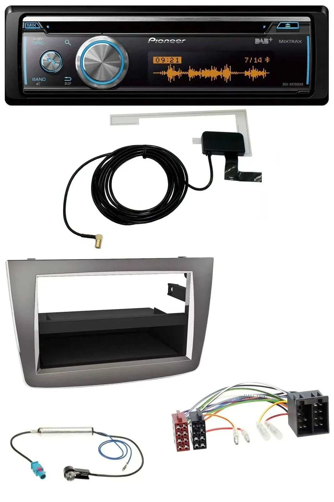 Автомагнитола для Alfa Romeo MiTo 955 (2008–2014) Pioneer Bluetooth, DAB, CD/MP3, USB