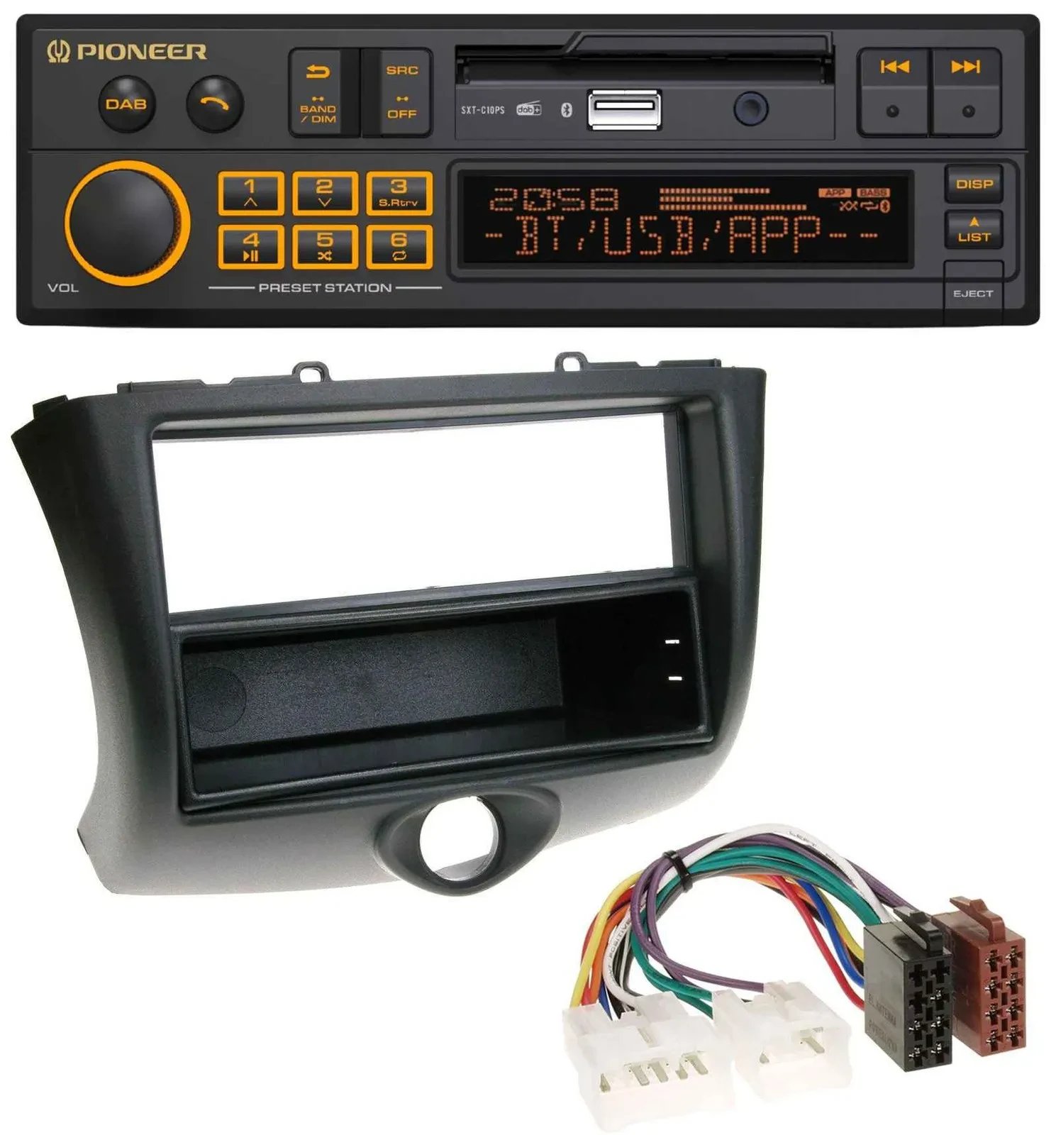 Pioneer DAB MP3 USB Bluetooth Autoradio für Toyota Yaris (2003-2006)