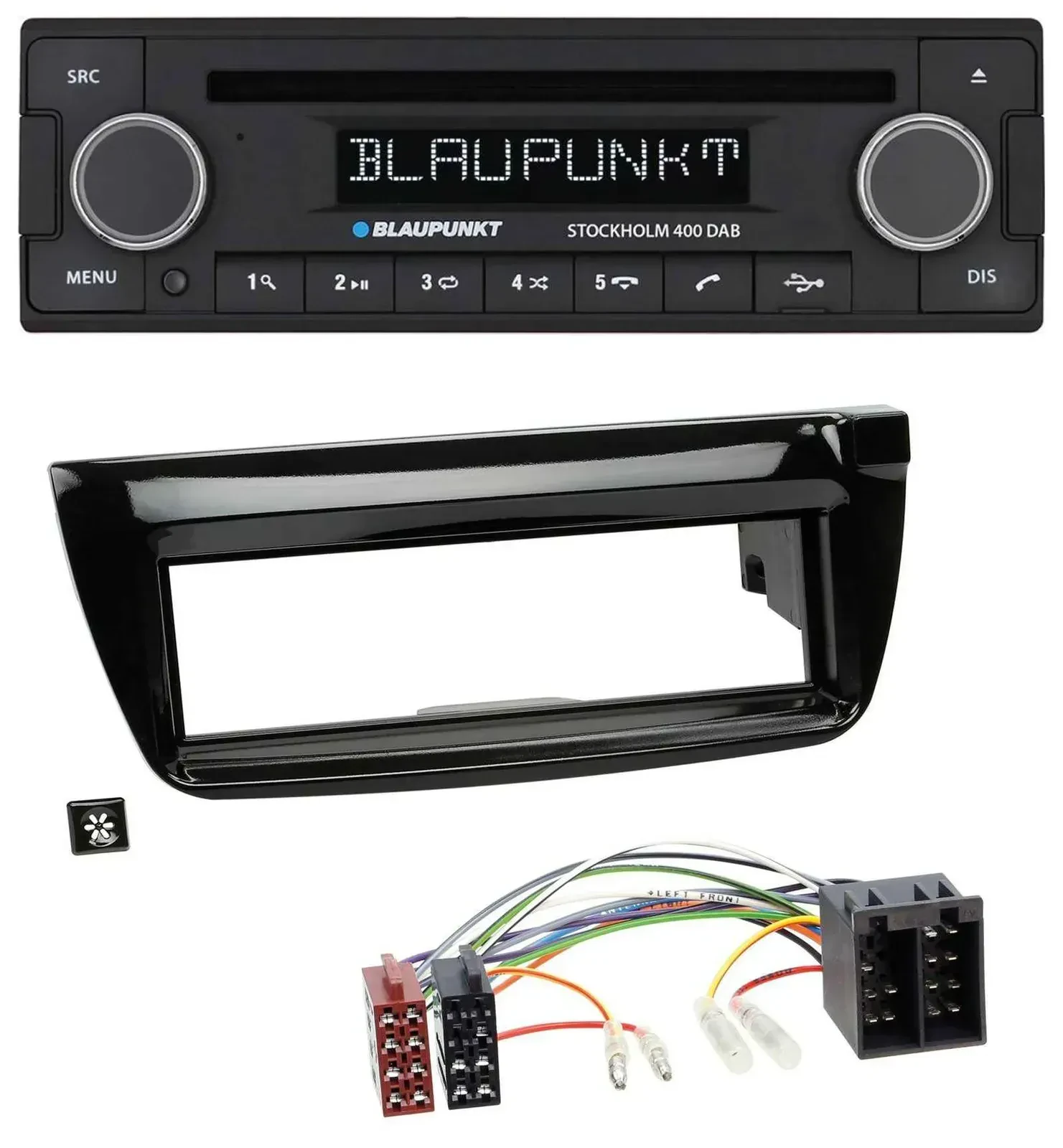 Blaupunkt MP3 Bluetooth DAB CD USB Autoradio für Opel Combo ab 11 Fiat Doblo 12-