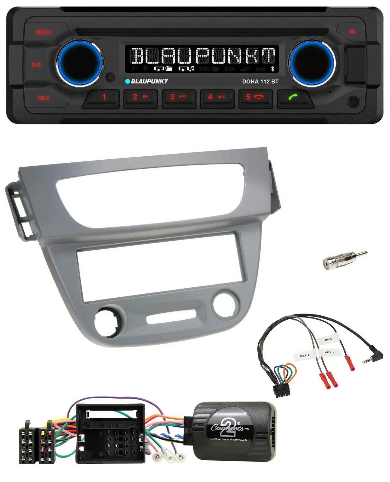 Blaupunkt Lenkrad MP3 CD Bluetooth USB Autoradio für Renault Megane III 2009-201