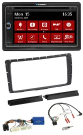 Blaupunkt TMC USB Lenkrad Bluetooth DAB 2DIN Navigation für Toyota Hilux ab 2011