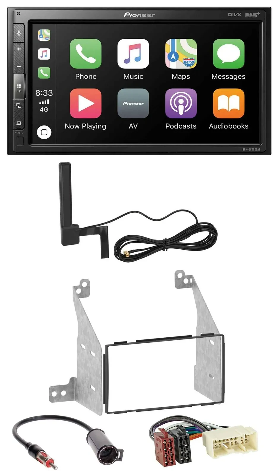 Pioneer USB 2DIN Bluetooth DAB MP3 Autoradio für Nissan Pathfinder 04-07