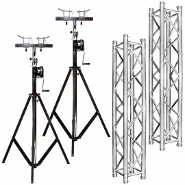 Global Truss Crank-up Portable 10' Lighting Truss Package