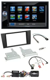 Blaupunkt 2DIN Bluetooth TMC USB Lenkrad SD Navigation für Audi A4 2000-2001