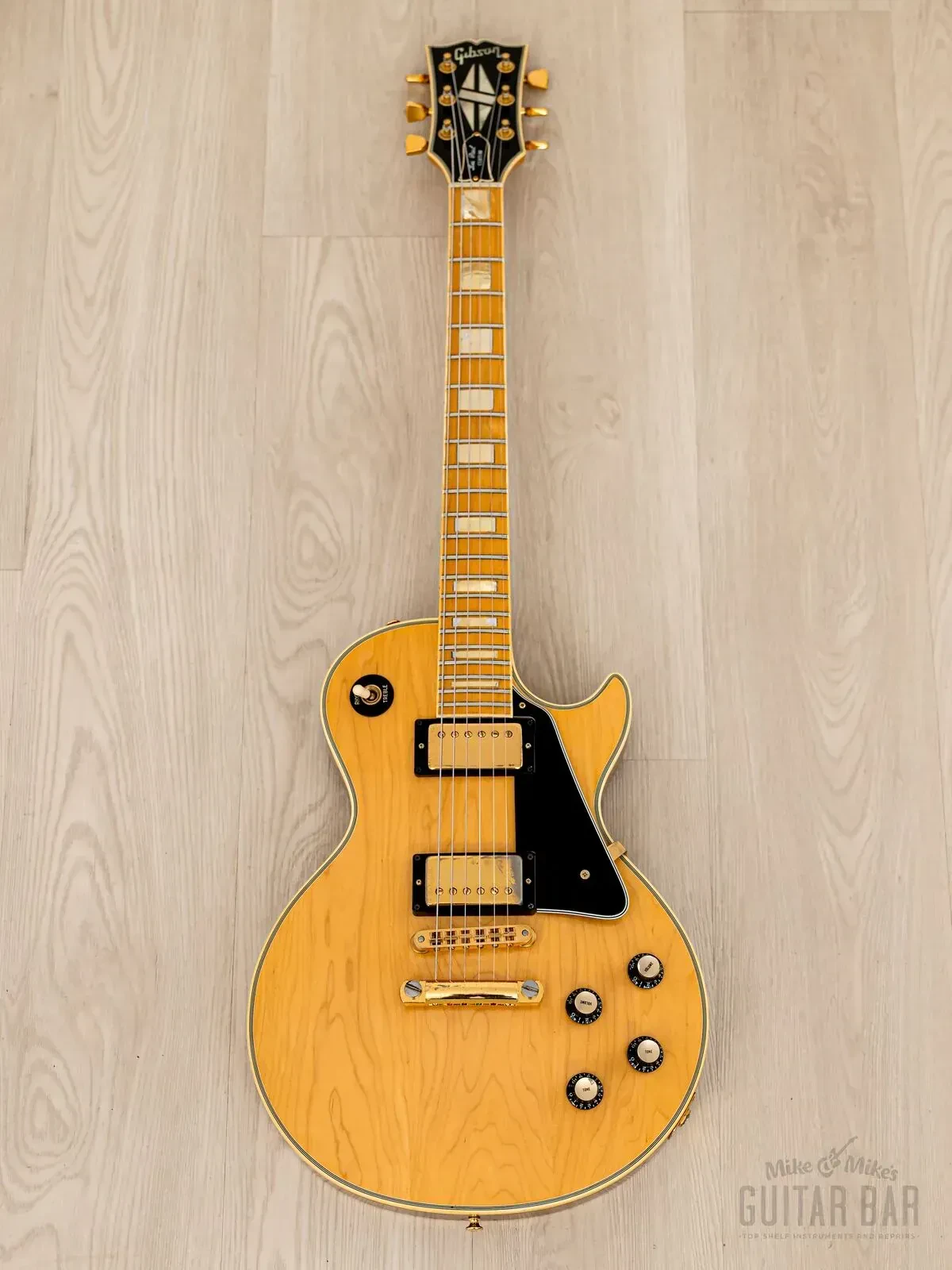 Электрогитара Gibson Les Paul Custom HH Natural w/case USA 1977
