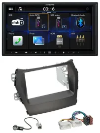 Alpine Bluetooth 2DIN MP3 DAB USB Autoradio für Hyundai Santa Fe ab 12 ohne Navi