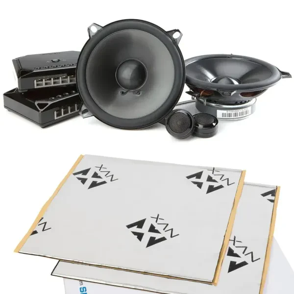 Infinity REF-5030cx 5.25" 2-Way Component Car Speakers+Sound Deadening