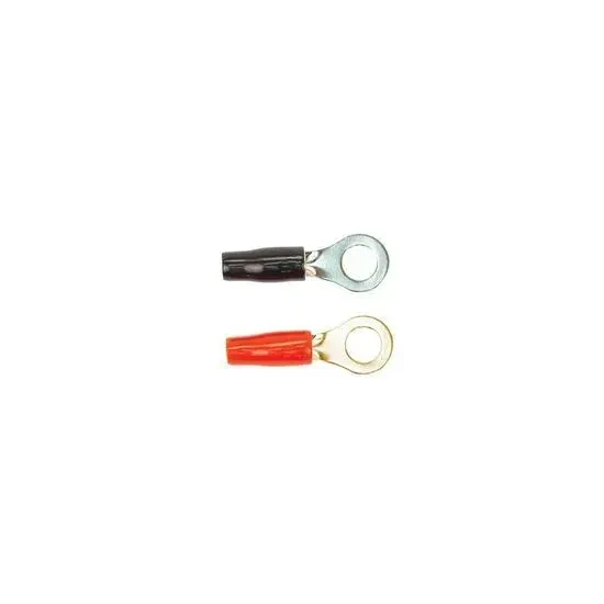 Клемма кольцевая Stinger SPT5108R 8 AWG, кольцо 5/16", хром, красная (bulk, 25 шт.)